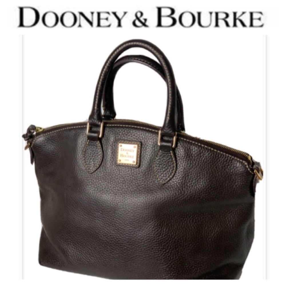 Dooney & Burke Large Dark Brown Leather Bag